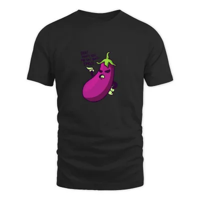 Men's Black Good Eggplant T-Shirt