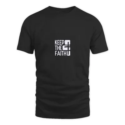 Men's Black Keep The Faith T-Shirt