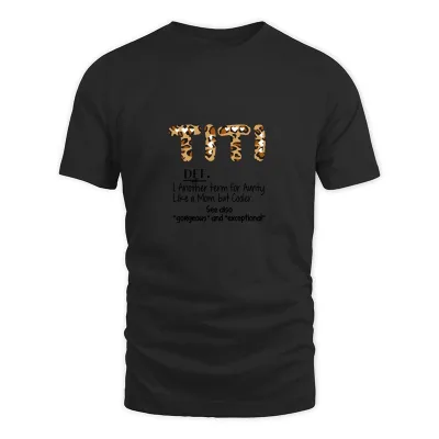 Men's Black Titi Definition Best Aunt Ever Gift For Grandma T-Shirt