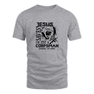Men's Grey Corpsman Shirt - I'm Just A Corpsman T Shirt T-Shirt