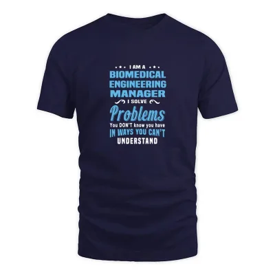 Men's Navy Biomedical Engineering Manager T-Shirt