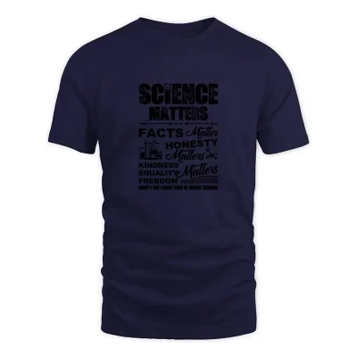 Men's Navy Funny Science Shirt T-Shirt