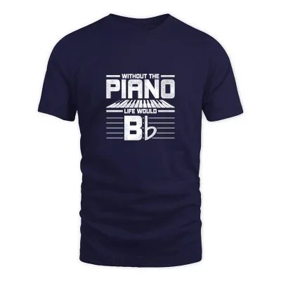 Men's Navy Piano Life T-Shirt