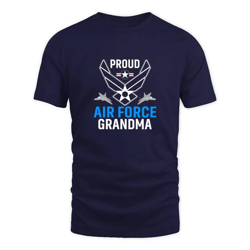 Men's Navy Proud Air Force Grandpa  Veteran Pride T-Shirt