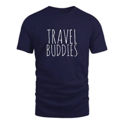 Men's Navy Travel Vacation Friends T-Shirt