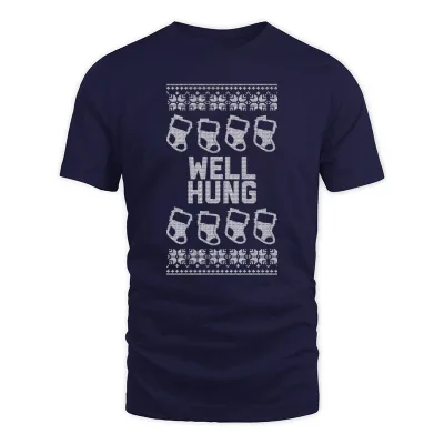 Men's Navy Well Hung T-Shirt