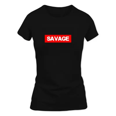 Women's Black Savage Savage T-Shirt