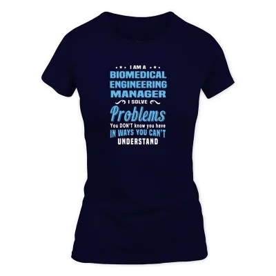 Women's Navy Biomedical Engineering Manager T-Shirt
