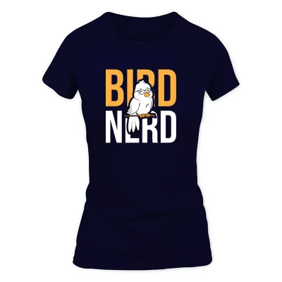 Women's Navy Birds Bird Lover Bird Nerd Bird Gift Idea T-Shirt