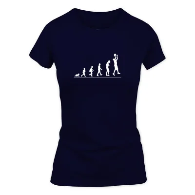 Women's Navy Born To Play Basketball - Sports Gift Idea Shirt T-Shirt