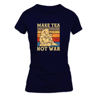 Women's Navy Make Tea War T-Shirt
