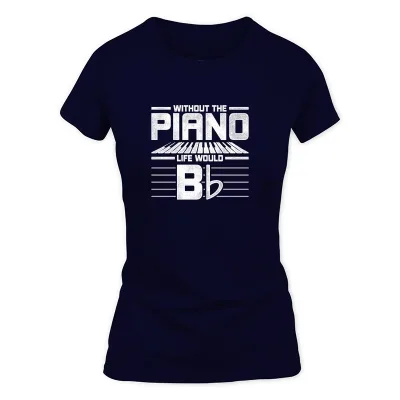 Women's Navy Piano Life T-Shirt