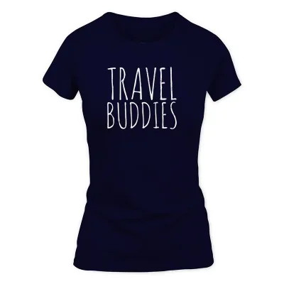 Women's Navy Travel Vacation Friends T-Shirt